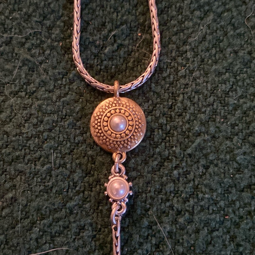 3/$15. Elegant Gold Lariat Necklace with pearls by Lona & Lilly